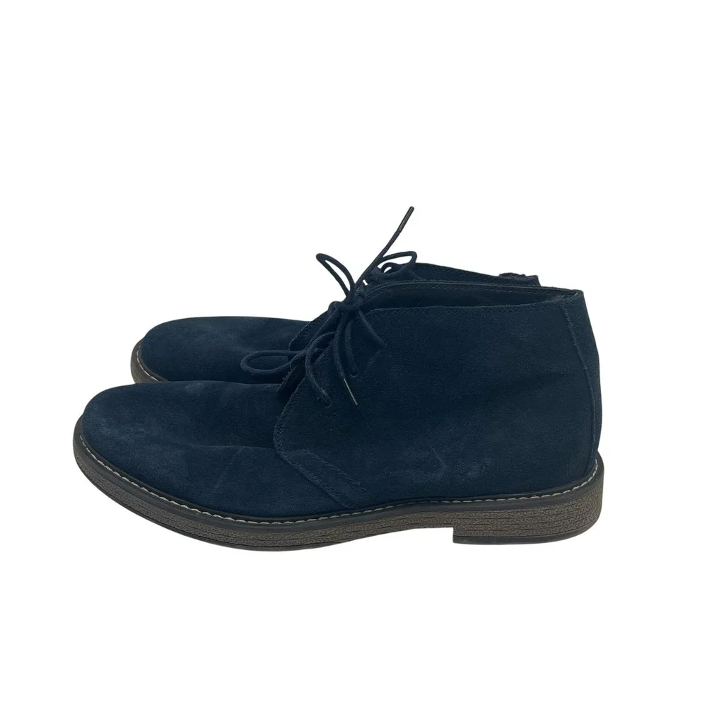 Joseph Abboud Thomas Men's Navy Blue Suede Chukka Boots Size 10 US